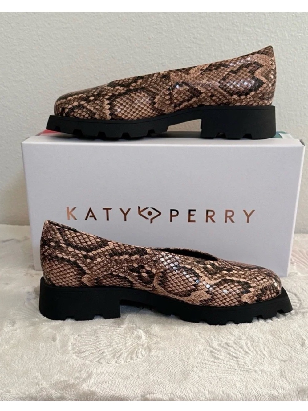 Katy Perry Collections - The Daarling Slip On- Snakeskin Print Size5